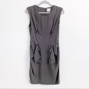 Anthropologie HD in Paris Gray Shift Career Dress